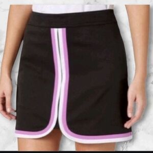Lady Hagen Black Skort with Pink and White Trim W Pockets (Size:6)